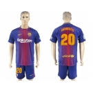 Barcelona #20 Sroberto Home Soccer Club Jersey