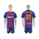 Barcelona #21 Andre Gomes Home Soccer Club Jersey
