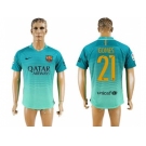Barcelona #21 Gomes Sec Away Soccer Club Jersey