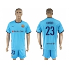 Barcelona #23 Umtiti Away Soccer Club Jersey
