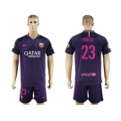 Barcelona #23 Umtiti Away Soccer Club Jerseys