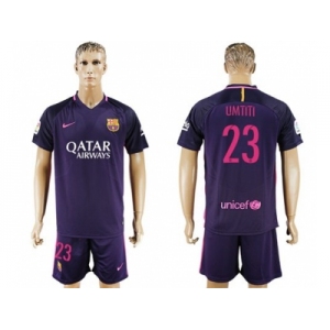 Barcelona #23 Umtiti Away Soccer Club Jerseys