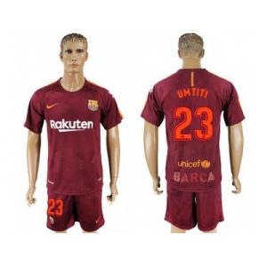 Barcelona #23 Umtiti Sec Away Soccer Club Jersey