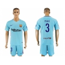 Barcelona #3 Pique Away Soccer Club