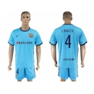 Barcelona #4 I.Rakitic Away Soccer Club Jerse