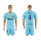 Barcelona #4 I.Rakitic Away Soccer Club Jerseys