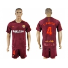 Barcelona #4 I.Rakitic Sec Away Soccer Club Jersey