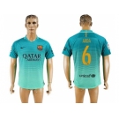 Barcelona #6 Arda Sec Away Soccer Club Jersey