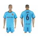 Barcelona #6 Xavi Away Soccer Club Jersey.
