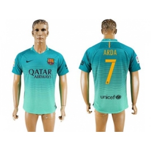 Barcelona #7 Arda Sec Away Soccer Club Jerseyss