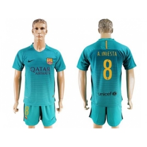 Barcelona #8 A.Iniesta Sec Away Soccer Club Jerseys