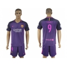 Barcelona #9 Suarez Away Soccer Club Jerseyss