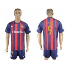Barcelona #9 Suarez Home Soccer Club