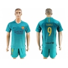 Barcelona #9 Suarez Sec Away Soccer Club Jerseys