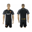 Barcelona Blank Black Goalkeeper Soccer Club Jersey