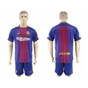 Barcelona Blank Home Soccer Club Jersey..