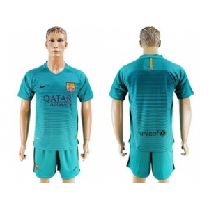 Barcelona Blank Sec Away Soccer Club Jerseys