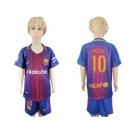 Barcelona #10 Messi Home Kid Soccer Club Jerse