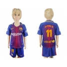 Barcelona #11 Neymar Jr Home Kid Soccer Club
