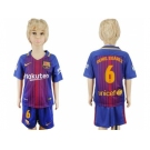 Barcelona #6 Denis Suarez Home Kid Soccer Club