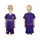 Barcelona Blank Away Kid Soccer Club Jerse.