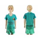 Barcelona Blank Sec Away Kid Soccer Club Jersey