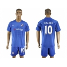 Chelsea #10 Hazard Home Soccer Club Jerseys..