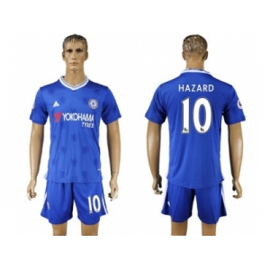 Chelsea #10 Hazard Home Soccer Club Jerseys..