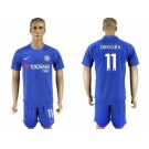 Chelsea #11 Drogba Home Soccer Club Jersey