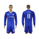 Chelsea #11 Pato Home Long Sleeves Soccer Club Jersey