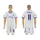 Chelsea #11 Pedro White Soccer Club Jersey