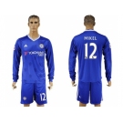 Chelsea #12 Mikel Home Long Sleeves Soccer Club Jersey