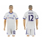 Chelsea #12 Mikel White Soccer Club Jersey