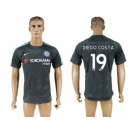 Chelsea #19 Diego Costa Black Soccer Club Jersey