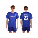 Chelsea #22 Willian Home Soccer Club Jersey