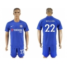 Chelsea #22 Willian Home Soccer Club Jerseys