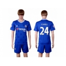 Chelsea #24 Cahill Home Soccer Club Jerseys.