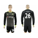 Chelsea #26 Terry Sec Away Long Sleeves Soccer Club Jersey