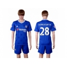 Chelsea #28 Azpilicueta Home Soccer Club Jerse