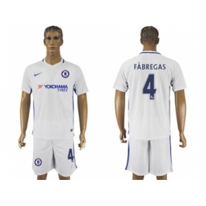 Chelsea #4 Fabregas Away Soccer Club Jerseyss