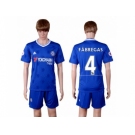 Chelsea #4 Fabregas Home Soccer Club Jerse