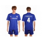 Chelsea #4 Fabregas Home Soccer Club Jersey