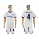 Chelsea #4 Fabregas White Soccer Club Jersey