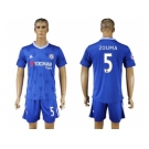 Chelsea #5 Zouma Home Soccer Club Jersey