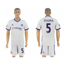 Chelsea #5 Zouma White Soccer Club Jersey