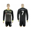 Chelsea #7 Kante Sec Away Long Sleeves Soccer Club Jersey