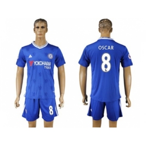 Chelsea #8 Oscar Home Soccer Club Jerseys