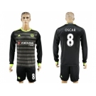 Chelsea #8 Oscar Sec Away Long Sleeves Soccer Club Jersey