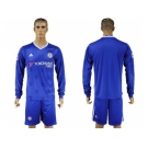 Chelsea Blank Home Long Sleeves Soccer Club Jersey