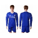 Chelsea Blank Home Long Sleeves Soccer Club Jerseys